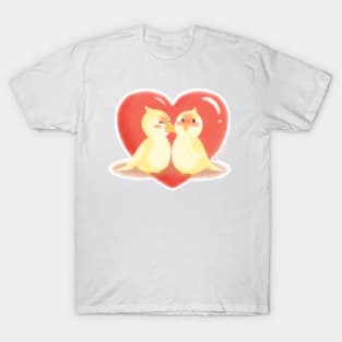 Lovebirds kiss T-Shirt